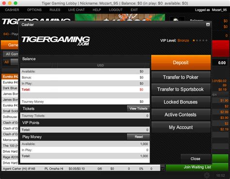 tiger gaming poker app